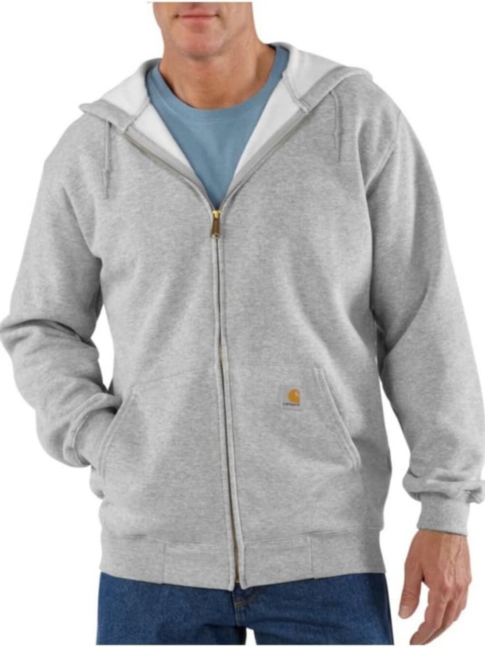 Men's Full-Zip Sweatshirt, Cozy Fleece Jacket, Casual Layering Essential